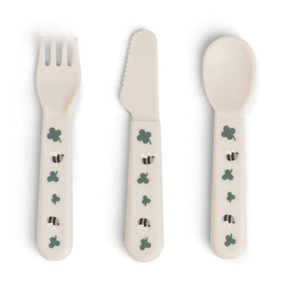 Done by Deer - Foodie cutlery set Tiny farm Sand - DBD1156769