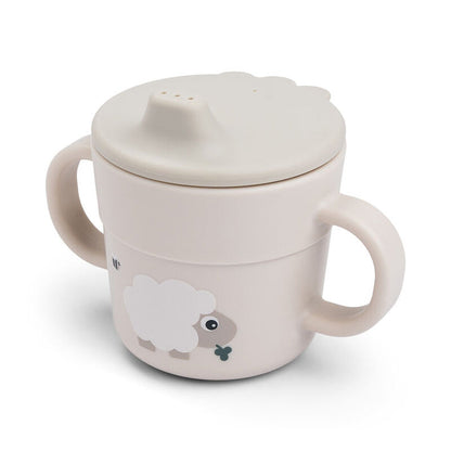 Done by Deer - Foodie spout cup Tiny farm Sand