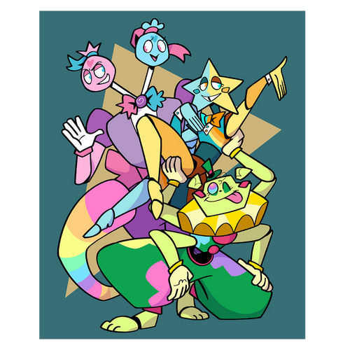 Dreamworld Robots Poster Print