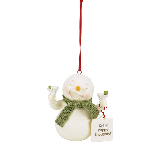 Drink Happy Thoughts ornament