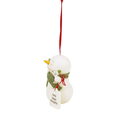 Drink Happy Thoughts ornament