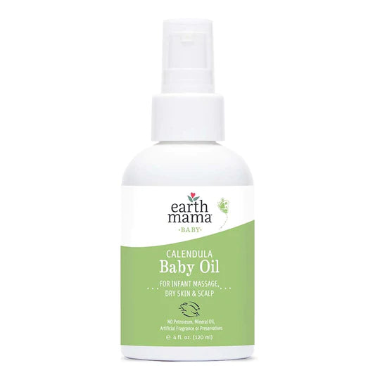 Earth Mama Calendula Baby Oil - 4 oz