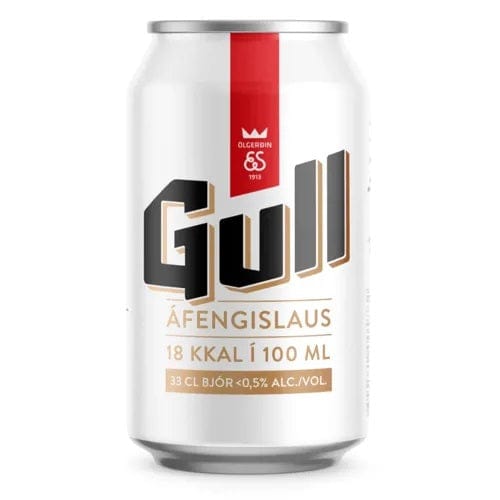 Egils Gull 0% Icelandic beer - 10 pack (Non-alcoholic)