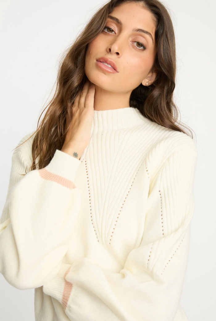 ELINE SWEATER IN ANTIQUE WHITE