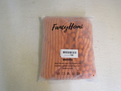 Fanci-Homi-Bobho-Throw-Pillow-Cover-Set-of-2-Rust-Fuzzy-Raised-Stripes-590 7