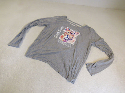 Femme-Royale-Barbella-Shirt-Gray-Female-Adult-Size-M-Solid-380 1