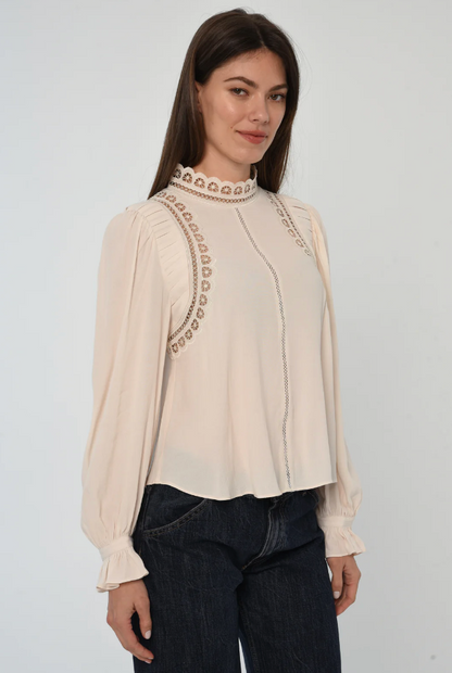 FIONA TOP IN IVORY