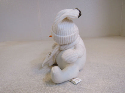 First-Main-Inc-Marshmallow-Plush-Snowman-Off-White-Gold-Snowflakes-5420XS1414-898 6