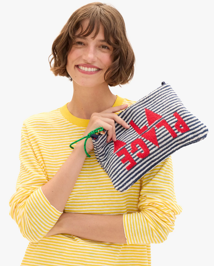 Flat Clutch w/ Tabs - Terry Stripe A La Plage SU26