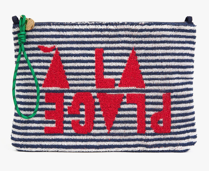 Flat Clutch w/ Tabs - Terry Stripe A La Plage SU26
