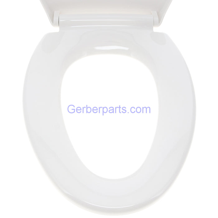Gerber Genuine C550126 White Elongated Slow Close Quick Release Toilet Seat