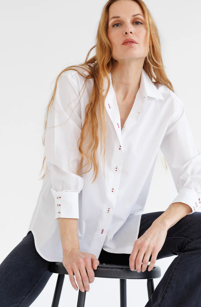 GO NOTCH REALLY SHIRT IN WHITE