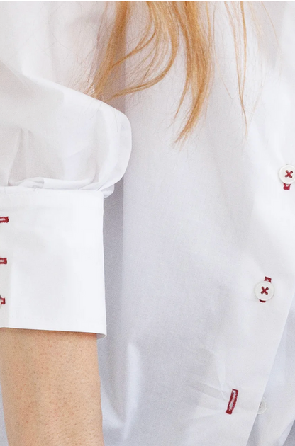 GO NOTCH REALLY SHIRT IN WHITE
