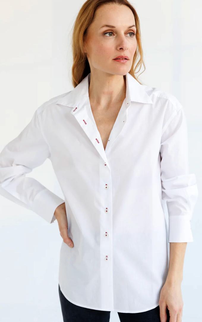 GO NOTCH REALLY SHIRT IN WHITE