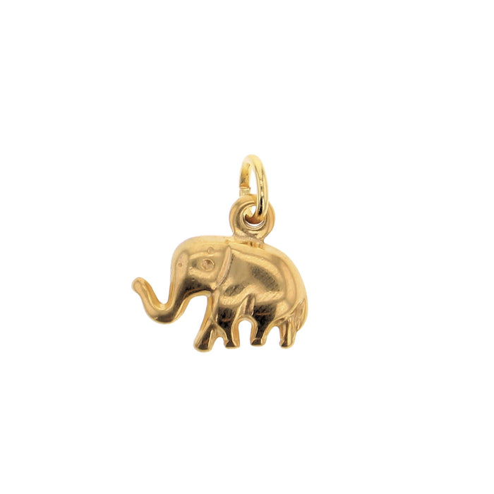 Gold elephant charm