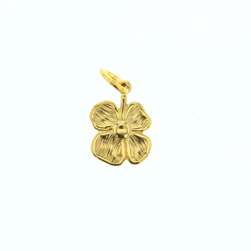 Gold primrose flower charm