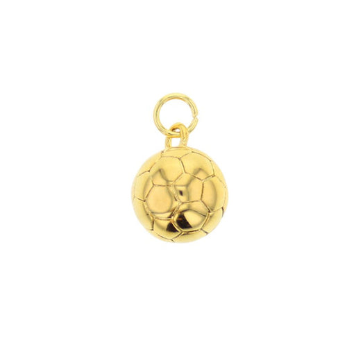 Gold soccer ball charm