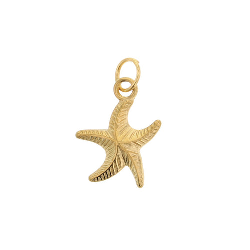 Gold starfish charm