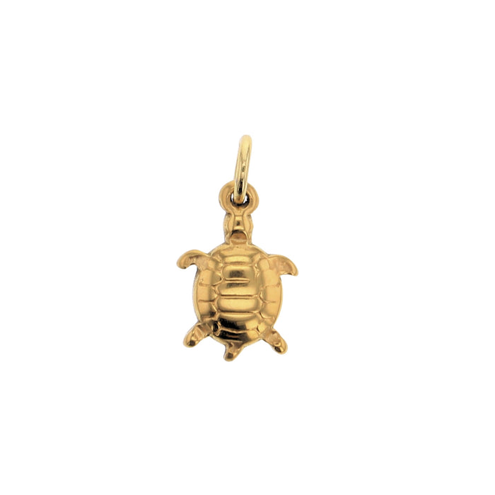 Gold turtle charm