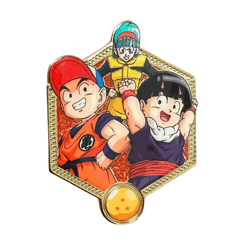 Golden Series 2: Krillin, Bulma, and Gohan - DBZ Pin
