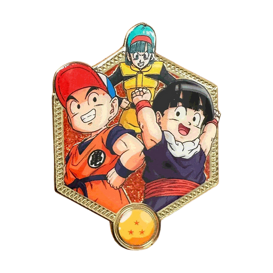 Golden Series 2: Krillin, Bulma, and Gohan - DBZ Pin