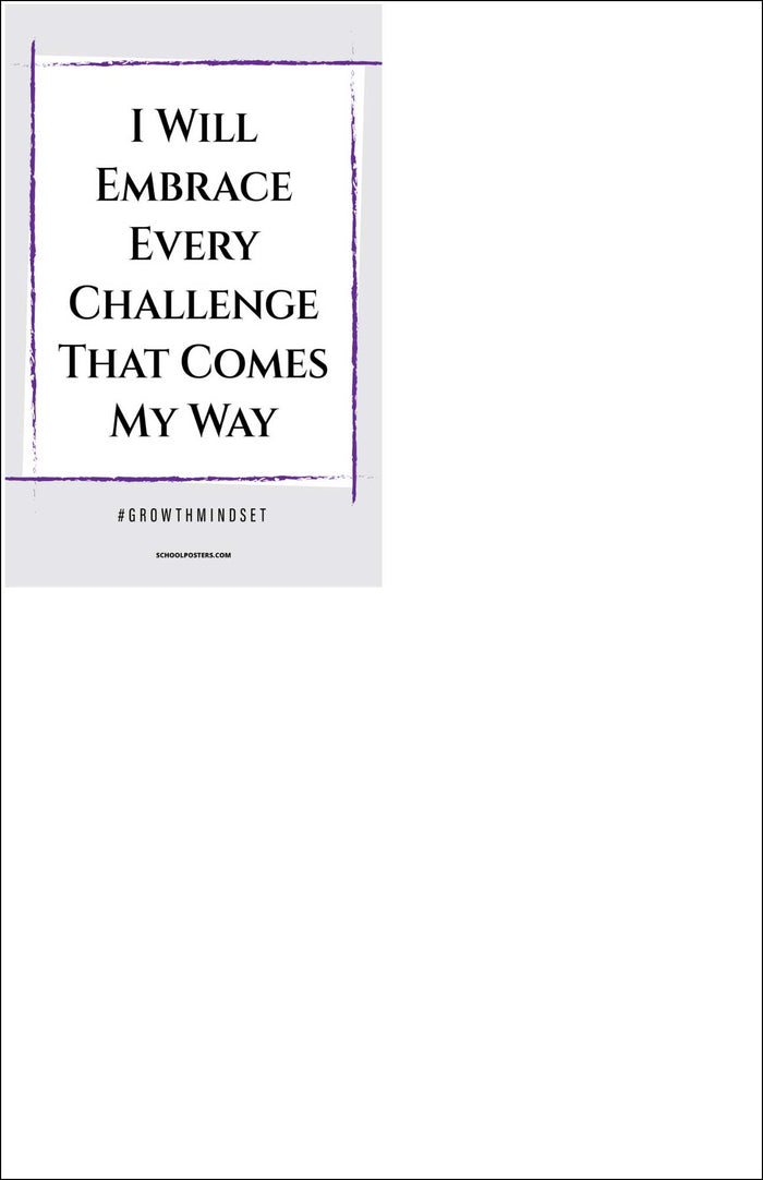 Growth Mindset Poster Package (Set Of 5)