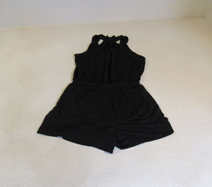 Guess-Romper-Jumpsuit-Black-Front-Pockets-Lined-Bottom-Female-Adult-Size-M-Solid-396 4