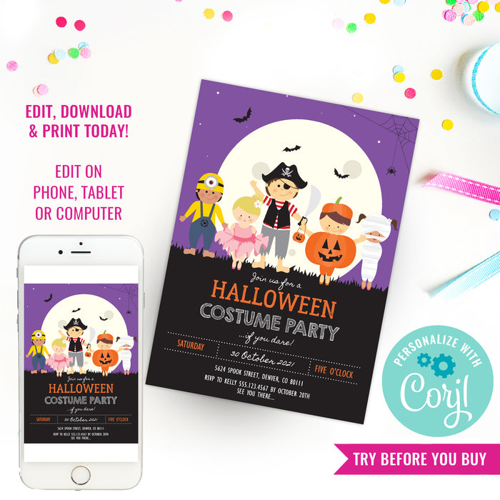 Halloween Costume Party Invitation