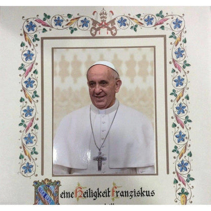 Handwritten Pope Francis Papal Apostolic Blessing- Papst Apostolischen Segen | Catholically
