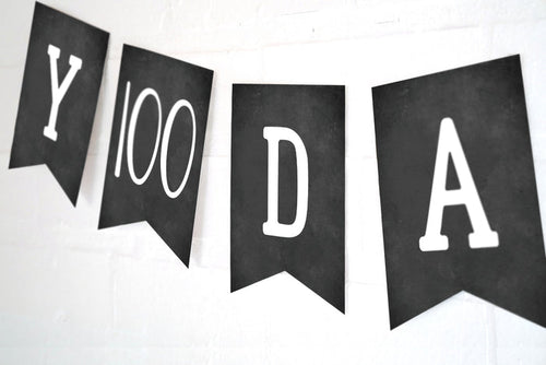 Happy 100 Days Celebration  Banner