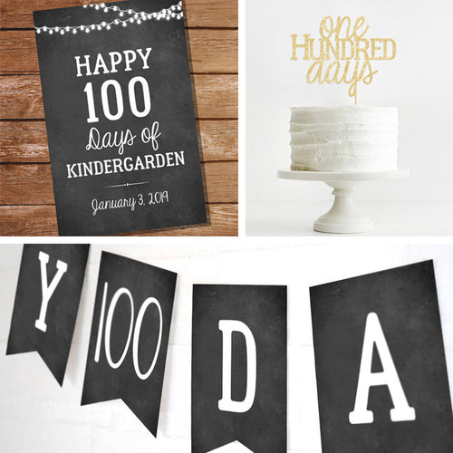 100 days Printable Decor