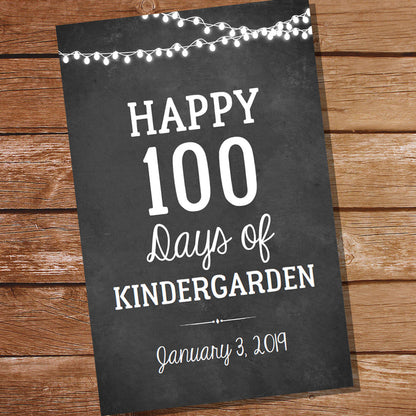 Happy 100 Days Decor Set | Poster | Cake Topper | Banner