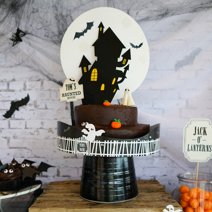 Haunted House Halloween Cake Topper