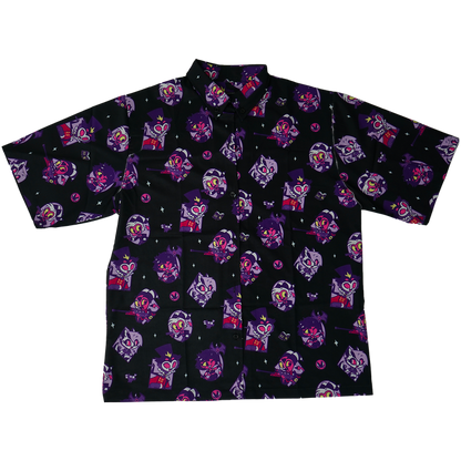 Helluva Boss Pattern - Button Up Shirt *LIMITED STOCK*