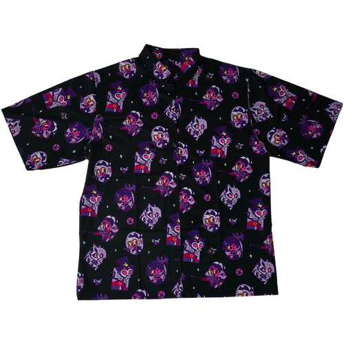 Helluva Boss Pattern - Button Up Shirt *LIMITED STOCK*