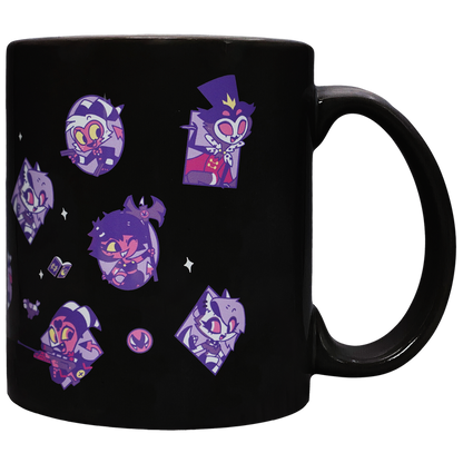 Helluva Boss Pattern Black Mug *LIMITED STOCK*