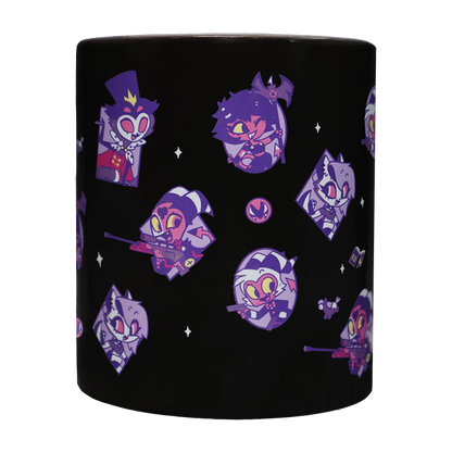 Helluva Boss Pattern Black Mug *LIMITED STOCK*