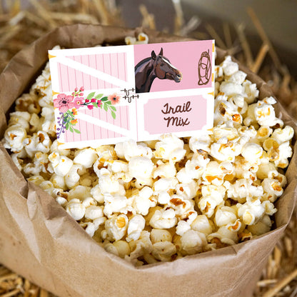 Horse Birthday Party Set for a Girl | Pony Party | Pink Floral Horse Party
