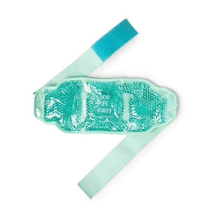 Mint gel bead hot and cold body wrap with a strap