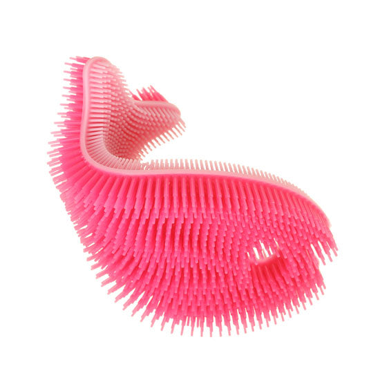 Innobaby Bathin' Smart Fish Bath Scrub - Light Pink/Fuchsia-3