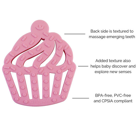 Itzy Ritzy Silicone Baby Teether - Cupcake_thumb4