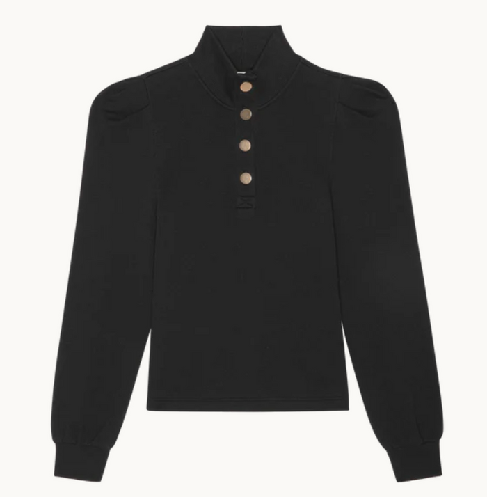 JESSIE SWEATSHIRT IN JET BLACK