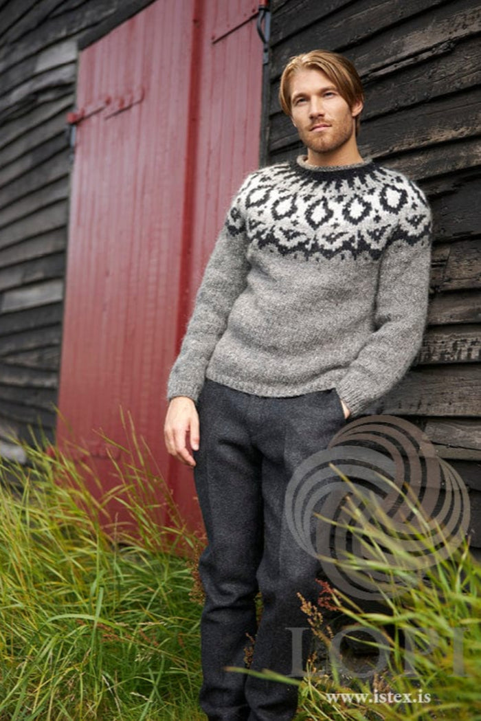 Joker Grey Icelandic Sweater - Knitting Kit