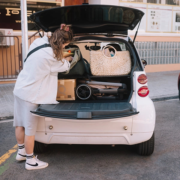 Joolz Hub² Compact Stroller Lifestyle in Car Folded