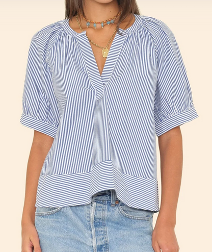 JOSETTE TOP IN TRUE BLUE
