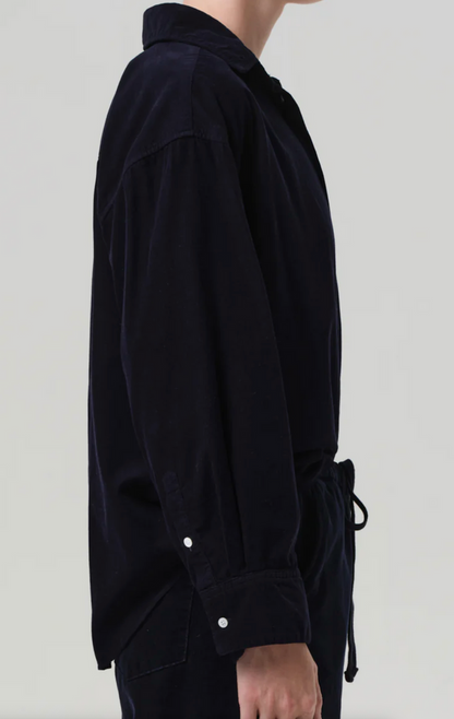 KAYLA SHIRT IN CORDUROY NAVY