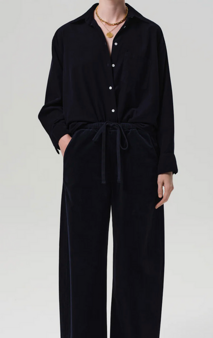 KAYLA SHIRT IN CORDUROY NAVY