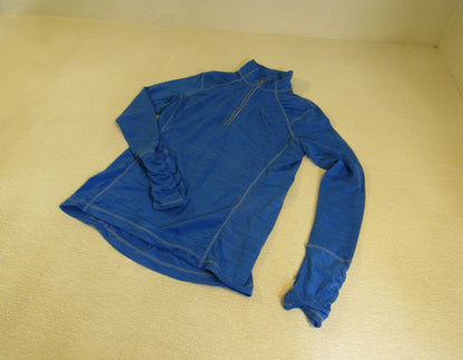 Kirkland-Quarter-Zip-Top-Jacket-Pullover-Turquoise-Female-Adult-Size-S-Solid-324 1