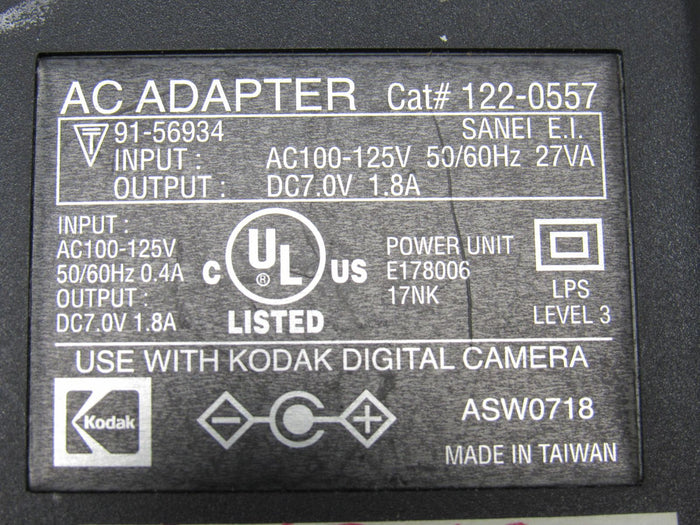 Kodak-AC-Adapter-digital-Camera-Input-AC100-125V-Output-91-56934-404 4