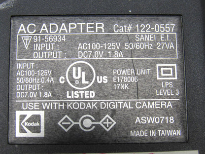 Kodak-AC-Adapter-digital-Camera-Input-AC100-125V-Output-91-56934-404 4